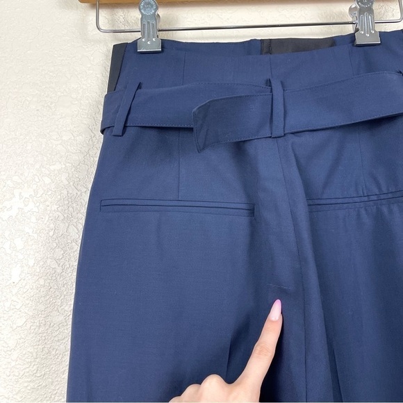 La Ligne‎ Cocktail Wool Blend Navy/Black Stripe Pant Size 2 Women - Picture 16 of 16